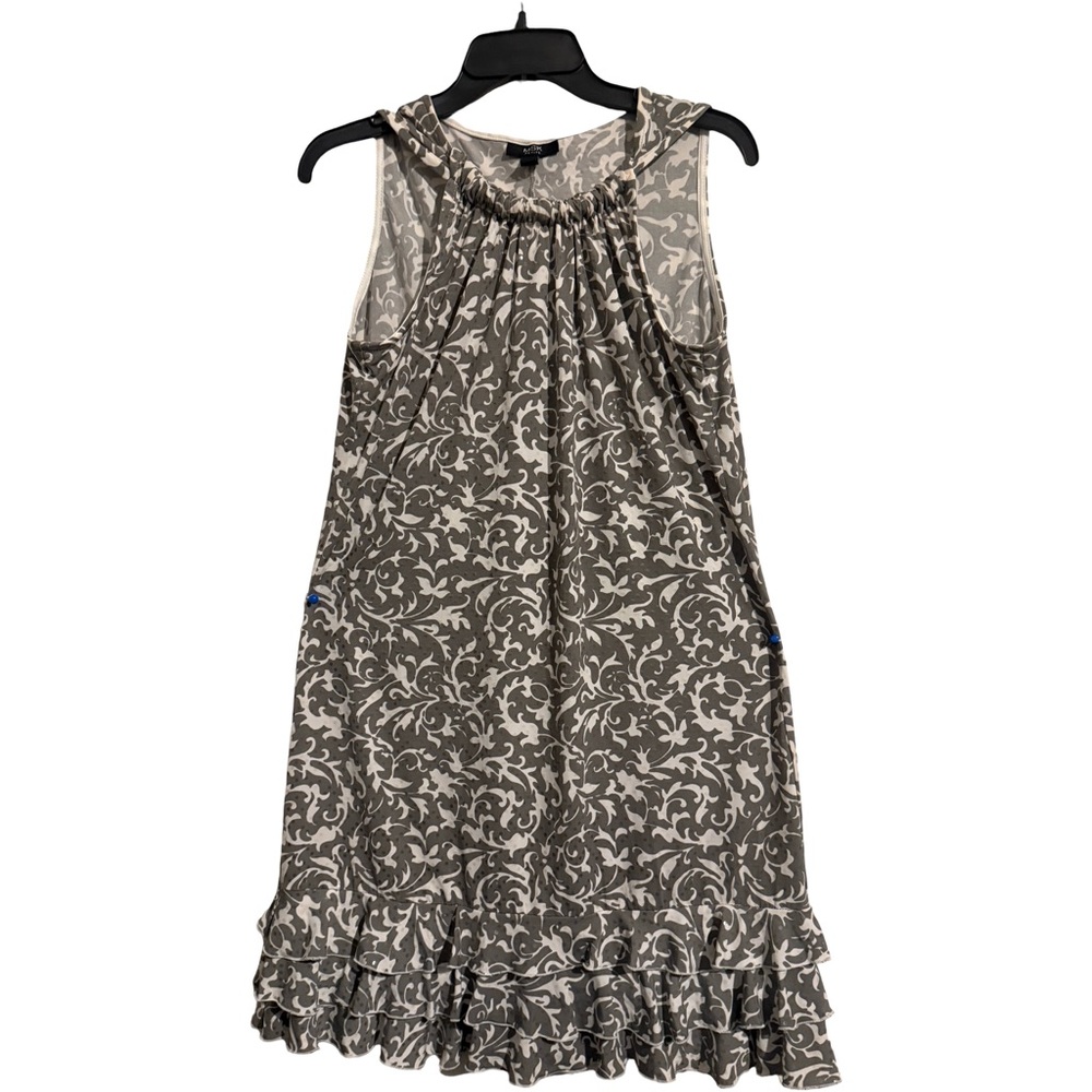 Elegant Gray Sleeveless Dress